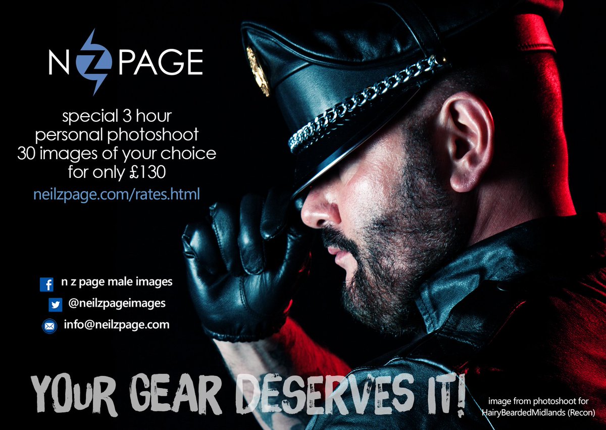 nzpageimages's tweet photo. Booking your personal photoshoot for 2018 #profilepix #fetishphotography #malephotography #reconprofiles #onlinepix https://t.co/fGF8WjquaR #yourgeardeservesit https://t.co/T2piR2dADR