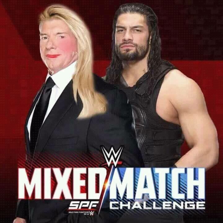 TenCountSteve's tweet image. BREAKING NEWS

Roman Reigns now has a partner for #WWEMMC. What a babe! #WWE #Raw