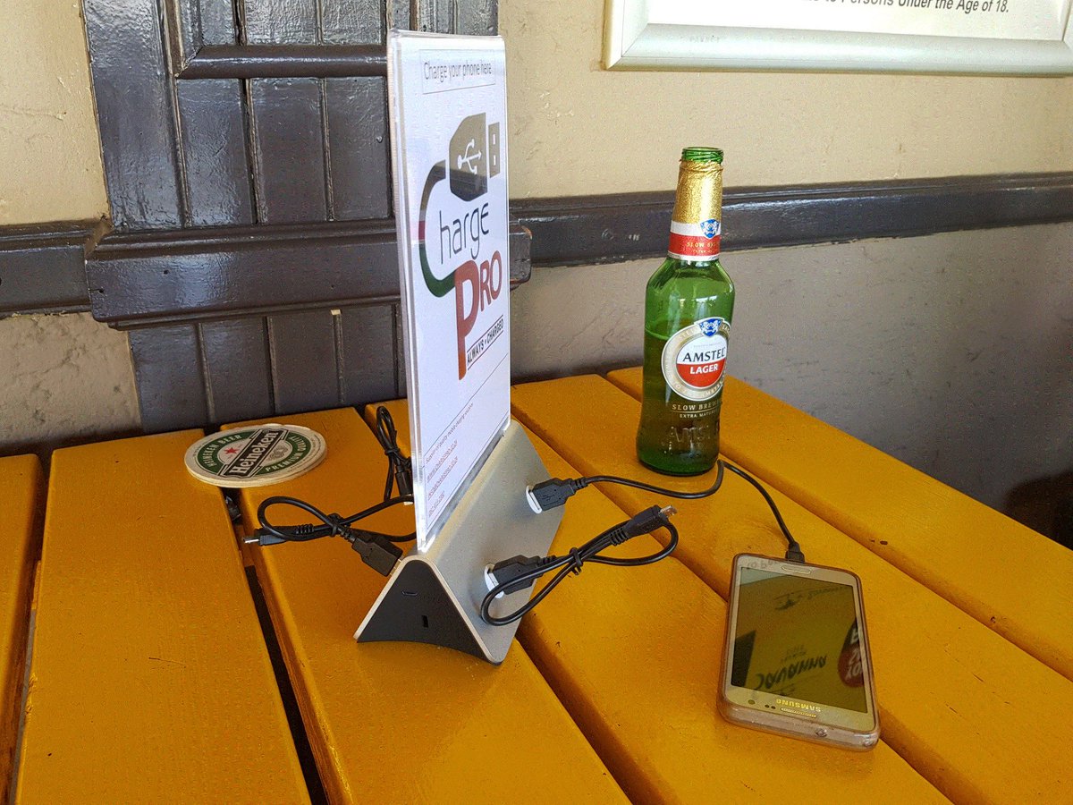 Chargepro001's tweet image. Compliments of the season to all, may 2018 be a great one. @Chargepro001 has launched an exciting new product which will suite any industry as well as any budget. The new "Menu Charging Station"