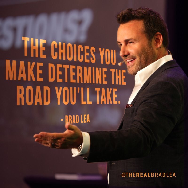 TheRealBradLea's tweet photo. It doesn’t matter how small or insignificant it seems, every single choice MATTERS—and if you want a GREAT life, start with great choices. ☝️

#MondayMotivation https://t.co/c0naGLOfhL