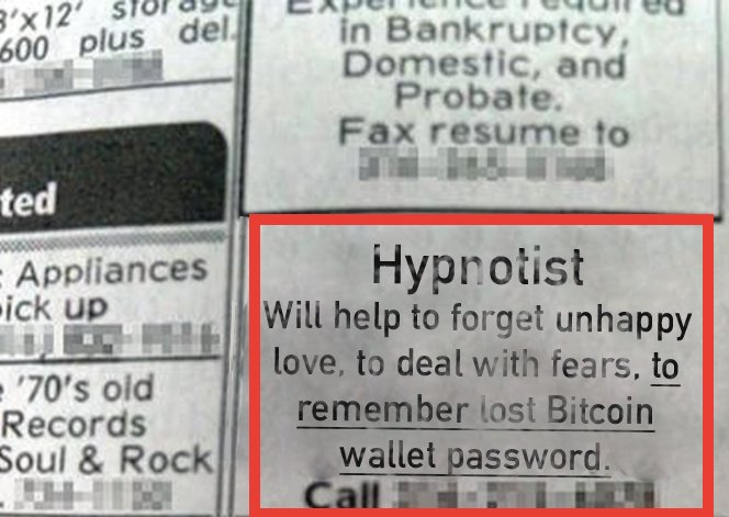 AltcoinJunky's tweet image. A hypnotist in Russia is charging one Bitcoin to help users remember their lost passwords. #bitcoin #altcoinjunky #cryptocurrencyhttps://cointelegraph.com/news/hypnosis-the-answer-to-forgotten-wallet-passwords