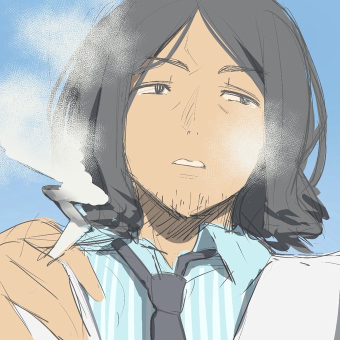 オリキャラおじさんラフ 