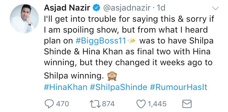 pajay369's tweet image. Shame on yuh 👎🏻👎🏻 Colors Team

@ColorsTV @BiggBoss #Fixedwinnershilpa #worstchannel @BeingSalmanKhan