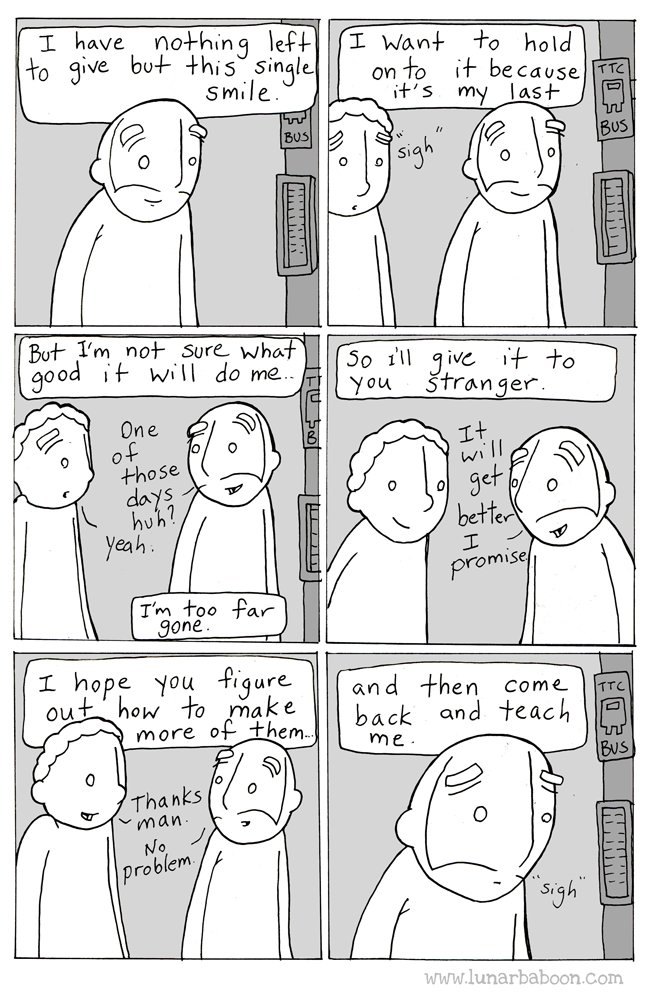 Lunarbaboon's tweet photo. New comic! Smiles! https://t.co/dHCaepJEW6 https://t.co/gRk2q1ACAV