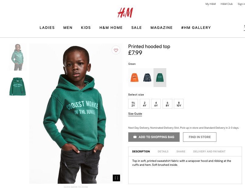 KennethTharp's tweet image. .@hm What were you thinking with this? Really? #hmfail