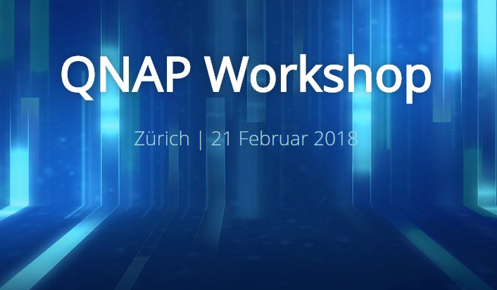 Treffen Sie uns in Zurich am 21 Februar mit <a href="/QNAP_nas/">QNAP Systems, Inc.</a> okt.to/2p33t0