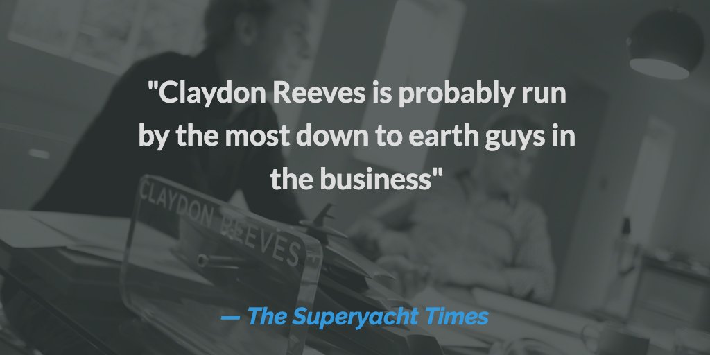 ClaydonReeves's tweet photo. "Claydon Reeves is probably run by the most down to earth guys in the business." @sytreports interviews Mike Reeves about Claydon Reeves' projects including the @Aeroboat_ S6 powered by Rolls-Royce, 90m Linea and 36m Delta One. https://t.co/Wshbss8nea https://t.co/8i9DRie8xS