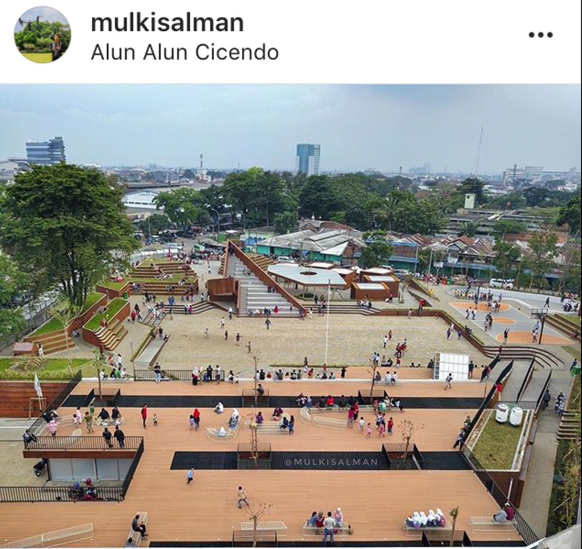 Alun-alun Cicendo sudah selesai. silakan manfaatkan.