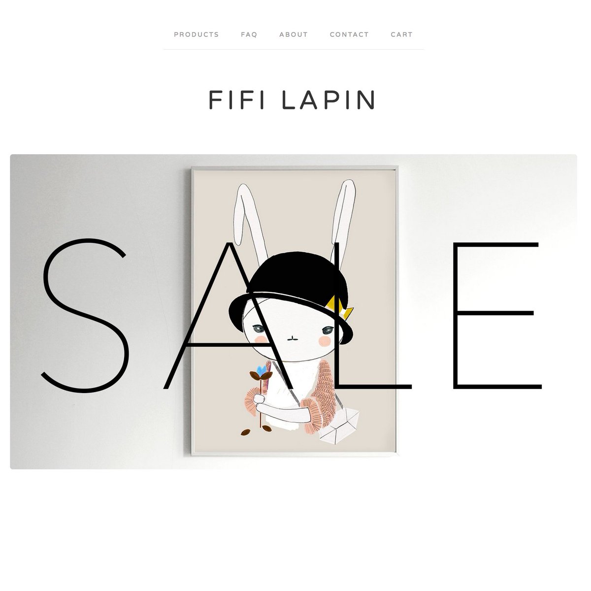 SALE now on in my online store. Lots of lovely things with up to 50% off! come and have a nosy! fifilapin.bigcartel.com