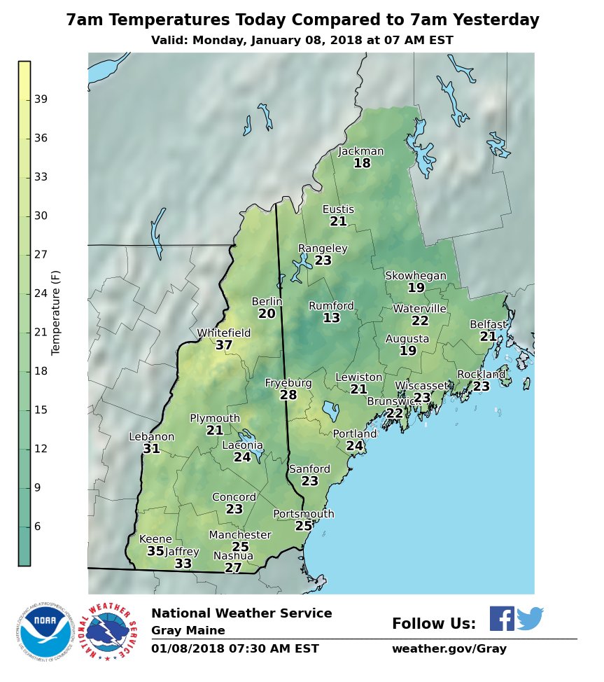 NWS Gray on Twitter "Do you think it feels warmer outside this morning