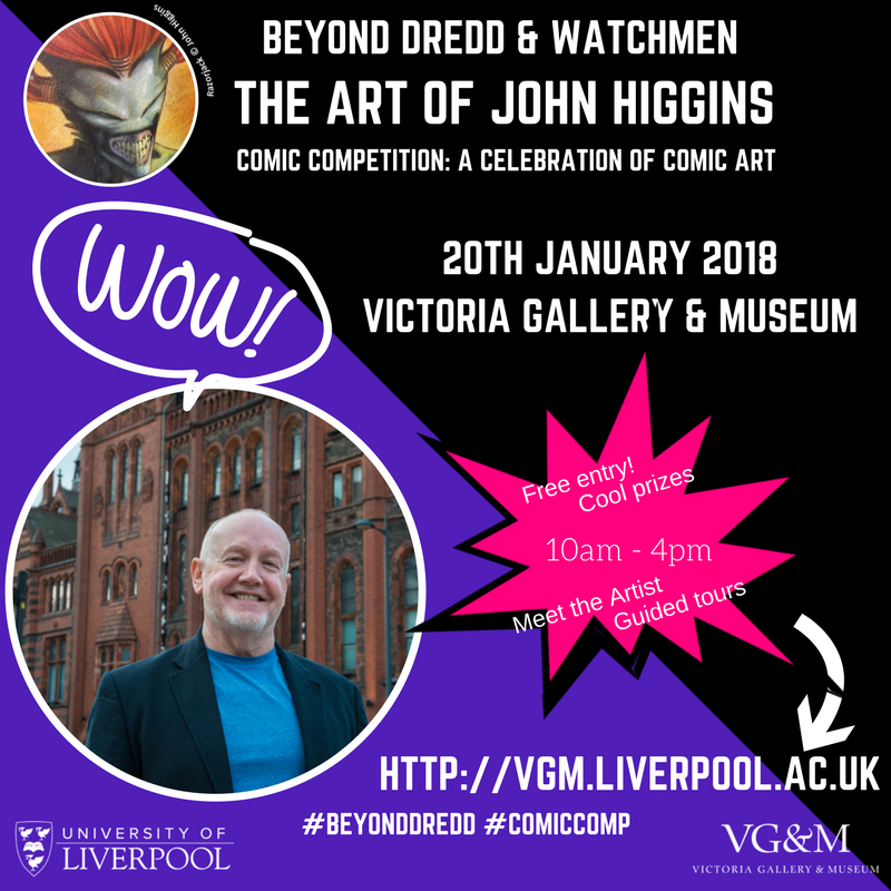 VictoriaGallery's tweet photo. Just 10 days left to get your artwork submitted for the John Higgins Comic Competition!  Guided tours, prizes and surprises await.  Click like and share and let us know in the comments below if you're entering.

Deadline 18th Jan. #BeyondDredd #ComicComp

https://t.co/fbOSzKVqNE https://t.co/2yfdzjVoHd
