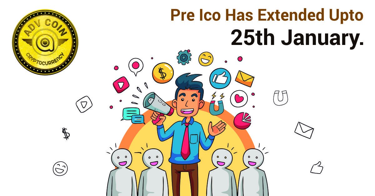 ADVCryptoCoin's tweet photo. Due to overwhelming response PRE ICO has been extendend to 25th January.
for more detail visit -https://t.co/DpwxCNIJ2f
Fb page-https://t.co/XWOhId9pNM
instagram-https://t.co/fVpDd6DF95
#bitcoin #advcrypto #ico #preico #token #advcoin #currency #cryptocurrency #investor https://t.co/0c5wWkim2a