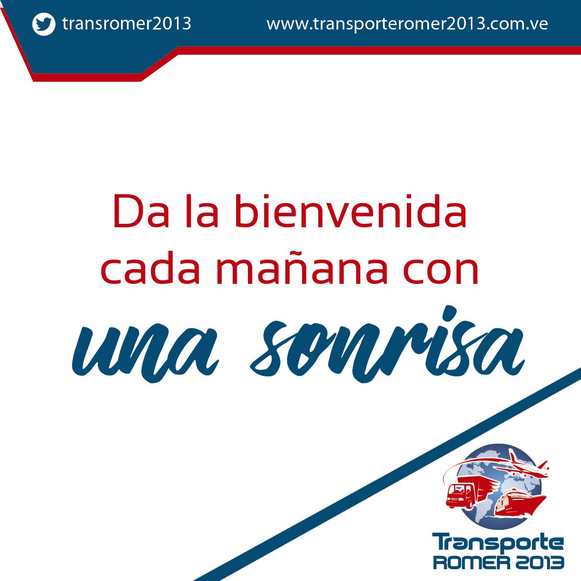 TRomer2013's tweet photo. Da la bienvenida cada mañana con una sonrisa. #SomosTransporteRomer #CargasPesadas #Viajes #Seguridad #Familia https://t.co/kxJUZXL8Lq