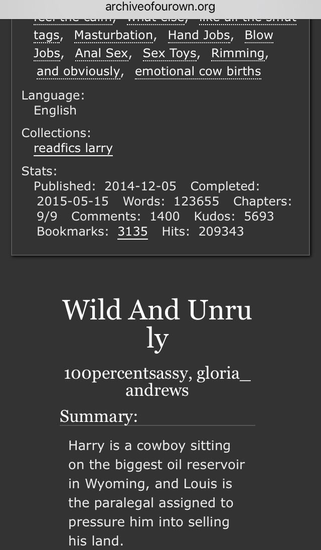 Mia On Twitter A Thread Of My Fav Larry Fics On Ao3