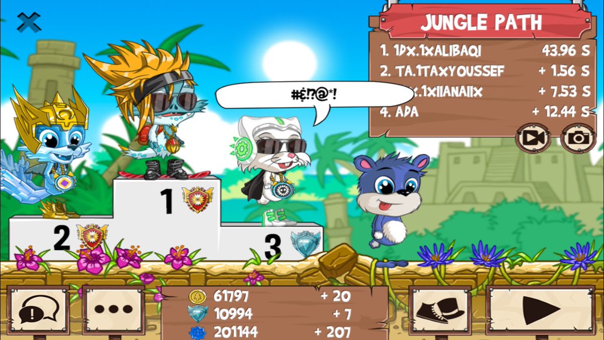 AnaKruhoberec's tweet photo. Get on my level, son! #TA #1xAlibaqi #dxpower #funrun2 catch us 😁🤫 https://t.co/ewXShenfDt