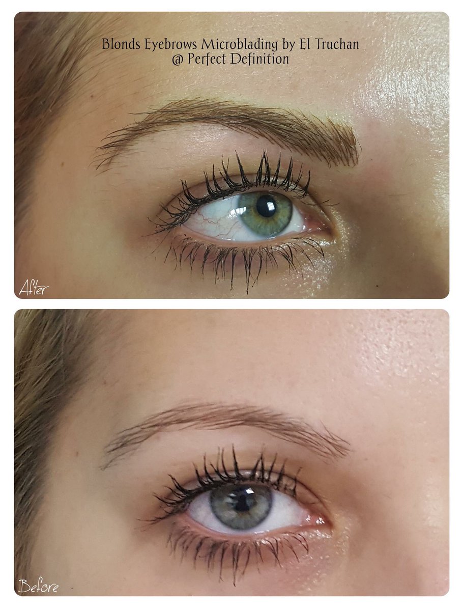 Perfect Definition On Twitter Microblading Eyebrows For Blondes