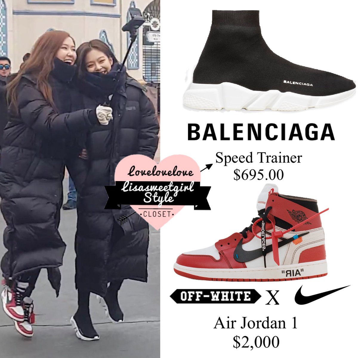 balenciaga speed trainer black pink