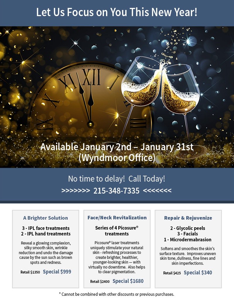 SkinSmart_Derm's tweet image. This year, let’s focus on YOU! Repair, revitalize and brighten your look with these incredible offers lasting through January 31. No time to delay – call us today at 215-348-7335!