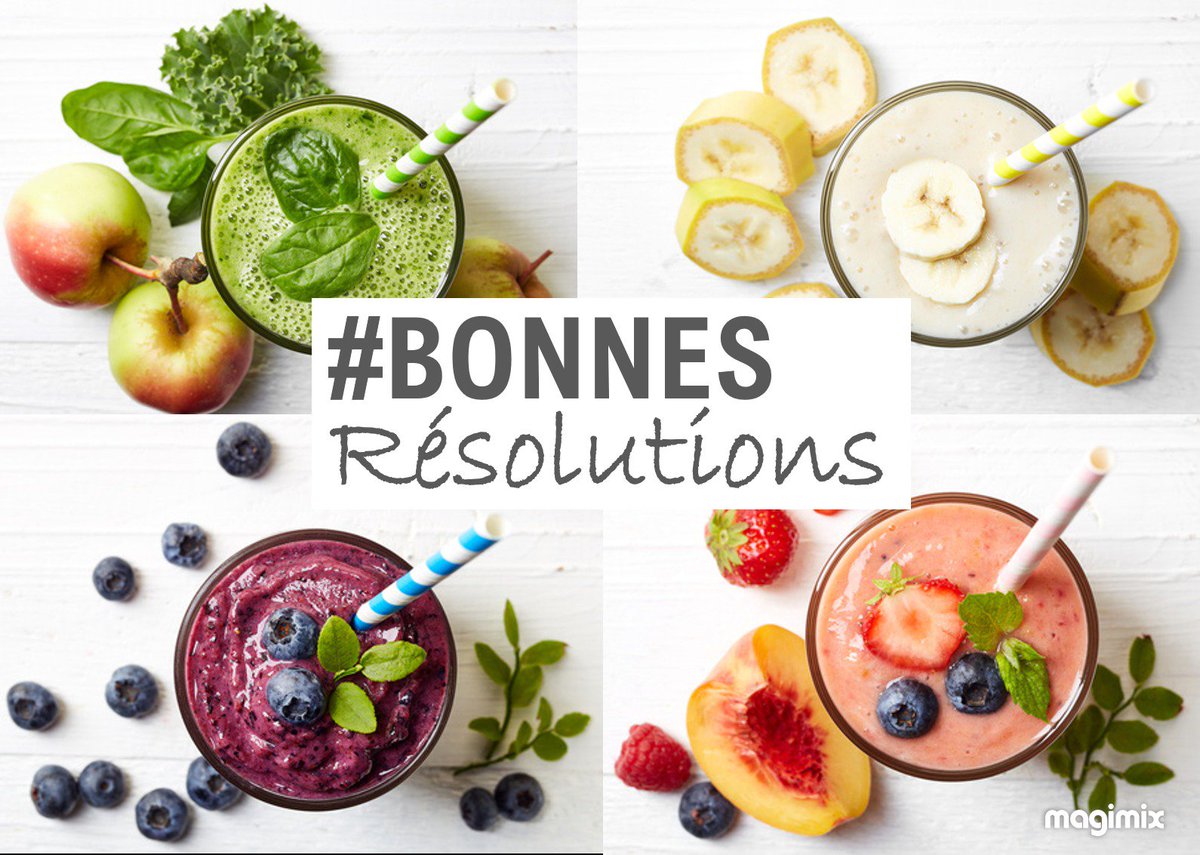 Chez Magimix, on active le bouton des #BonnesResolutions pour l'année 2018 ! + de recettes, + de concours, + de nouveautés ! Et vous quelles sont vos bonnes résolutions 2018 ?