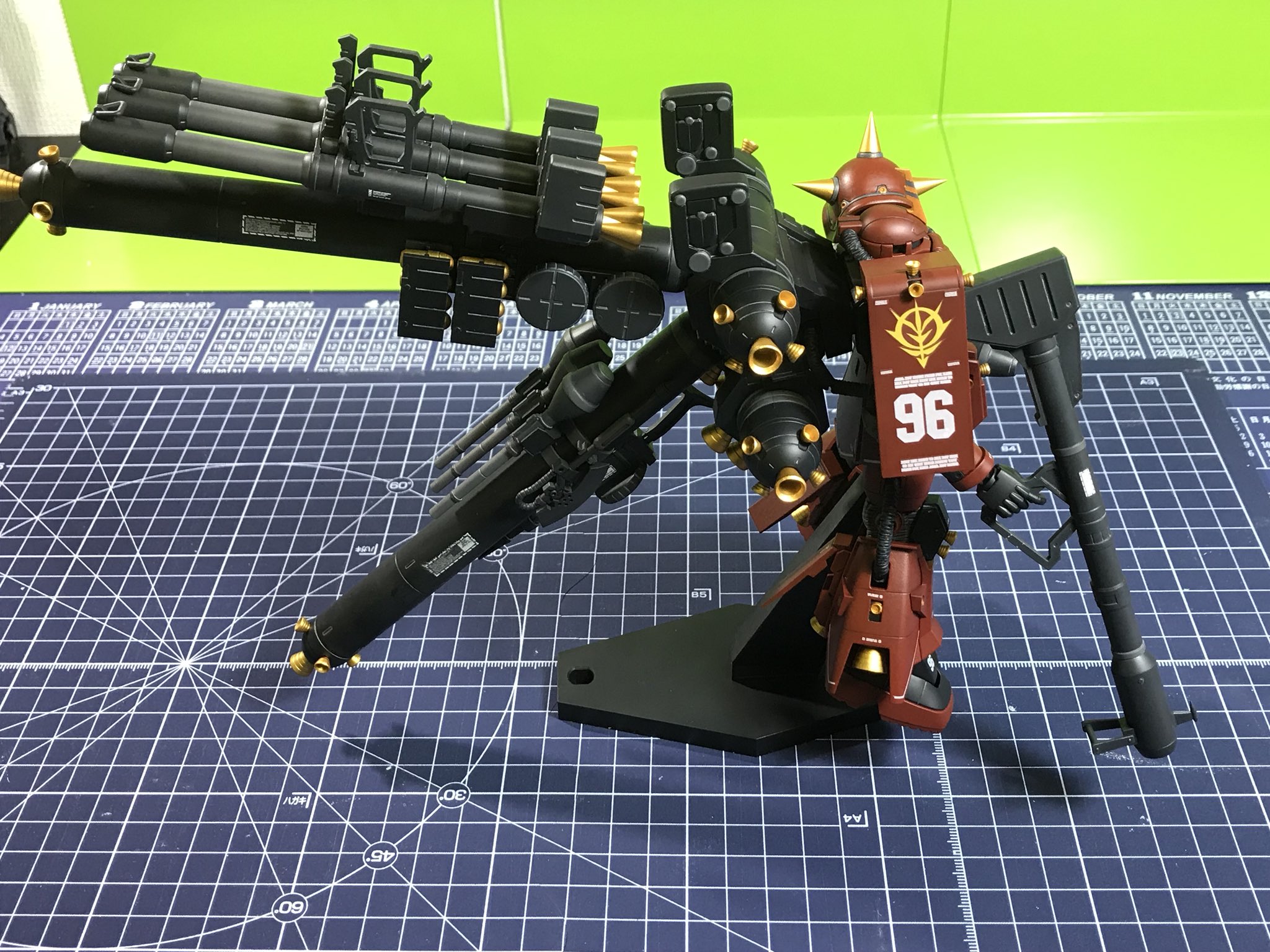 Dai Hgサイコザク とりあえず完成しました カッコいい ブースを出さずに とりあえず何枚か撮影してみました サイコザク ガンプラ T Co 5ubqgpvnk3 Twitter