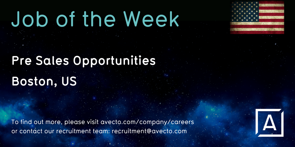 Avecto's tweet photo. Looking for an excellent Pre Sales opportunity at a fast-growing and exciting company? Check out @Avecto's job of the week
#presales #salesjobs #cybersecurity #Boston https://t.co/7Y8gFfAgeT