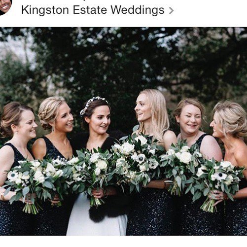MirandaHackett's tweet image. Emma and her bridesmaids with their wintery bouquets of anenomes, tulips, paperwhite narcissi, roses, brunia, senecio, eucalyptus, bay and berried poplus. A New Year's Eve wedding at Kingston Estate, Totnes, Devon @estatekingston . Repost from and thanks… ift.tt/2CFPiH8