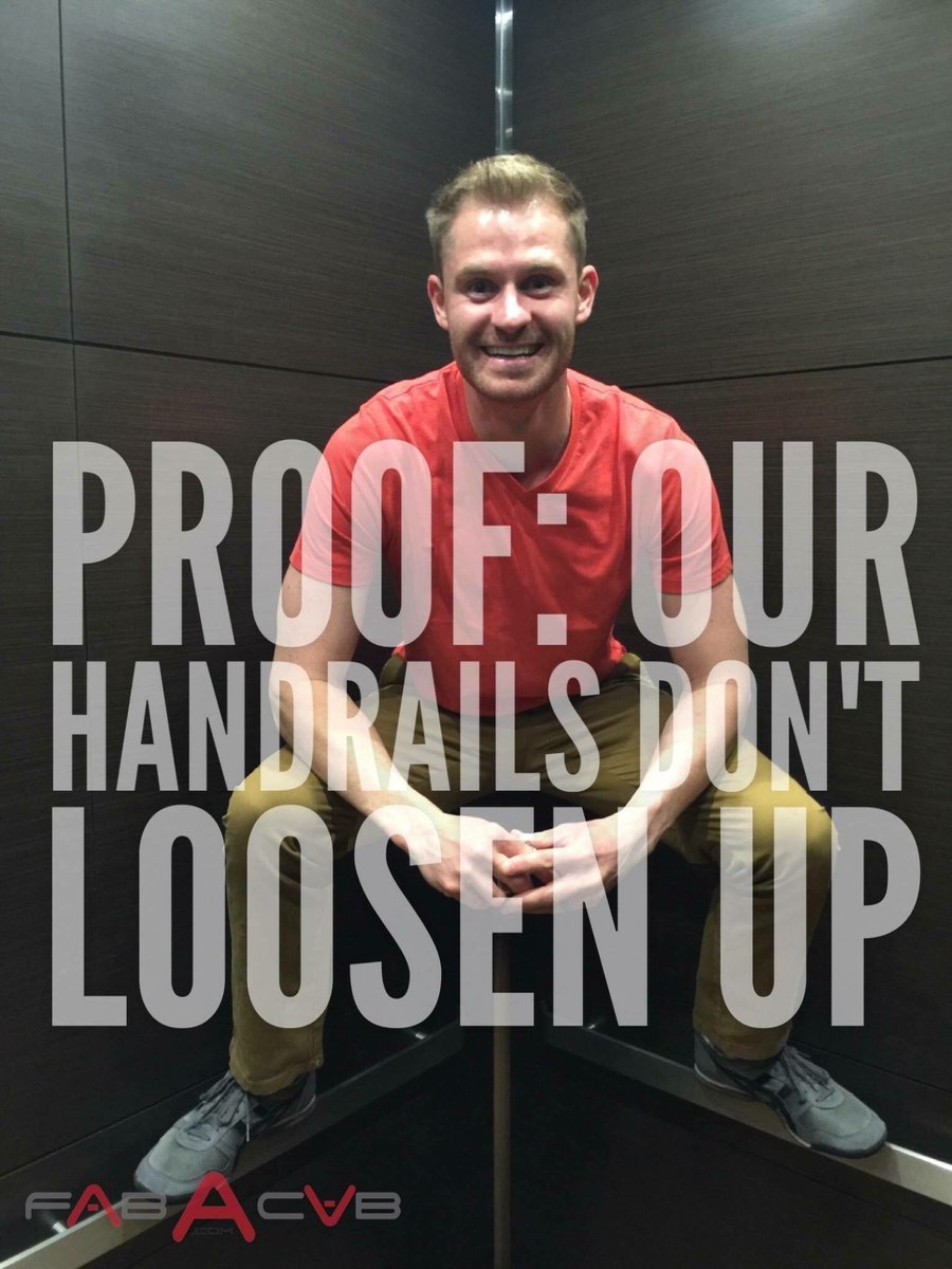 fabacab's tweet image. Don’t try this at home, kids! #fabacab #elevator #handrails