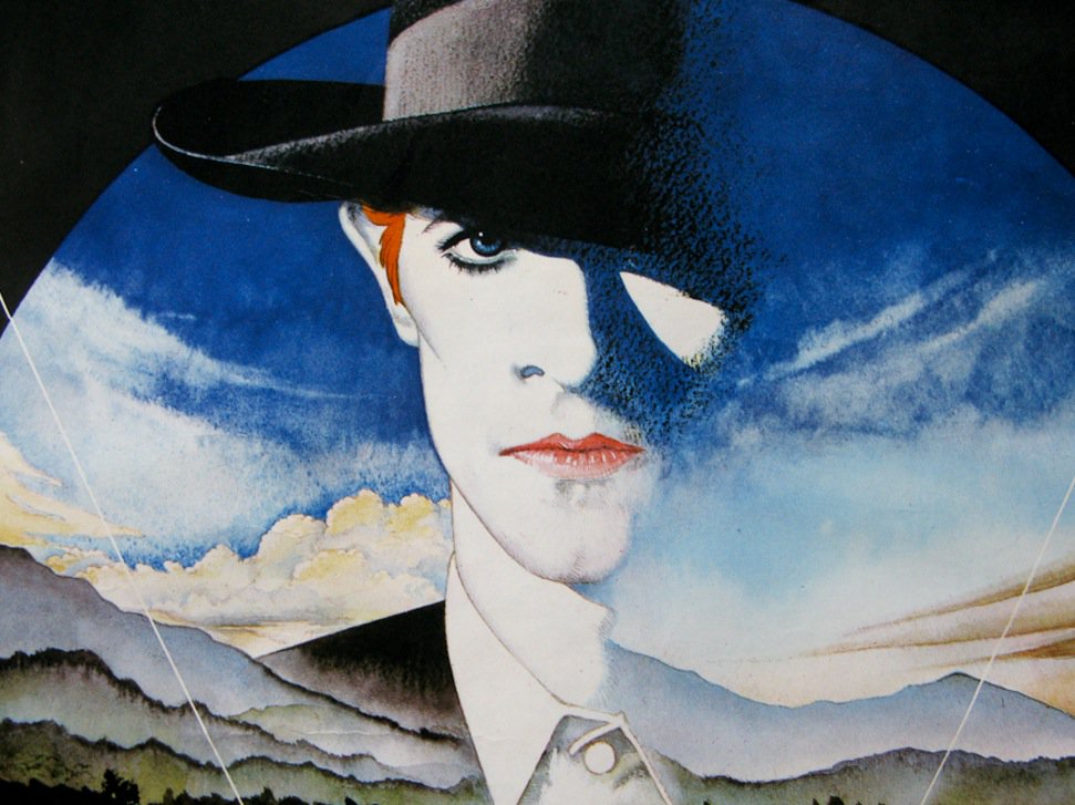 studiotstella's tweet photo. Iconic poster for "The Man Who Fell to Earth" - 1976 by #VicFair #NicolasRoeg #DavidBowie via @FilmOnPaper: https://t.co/FvWrYTWBJg https://t.co/ZADpFIgth2