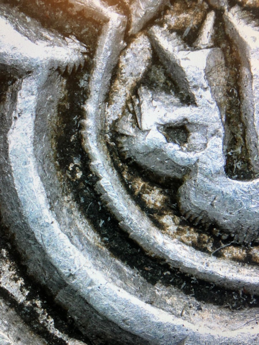 RBJMason's tweet photo. A #silver double #dirham Minted in #Tabriz of the #Ilkhanid #Mongol ruler of #Iran Bahadur (r. 1329-33AD). The new #microscope enables us to do useful research & also take pics to put on the online objects database! #romdigital @romtoronto #coins #microscopemonday #moneymonday https://t.co/HwtyYkaQPU
