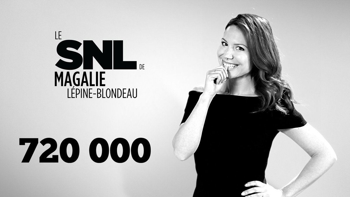 Merci d'avoir été 720 000 à l'écoute samedi soir 🎉🎉🎉 #SNLQC
