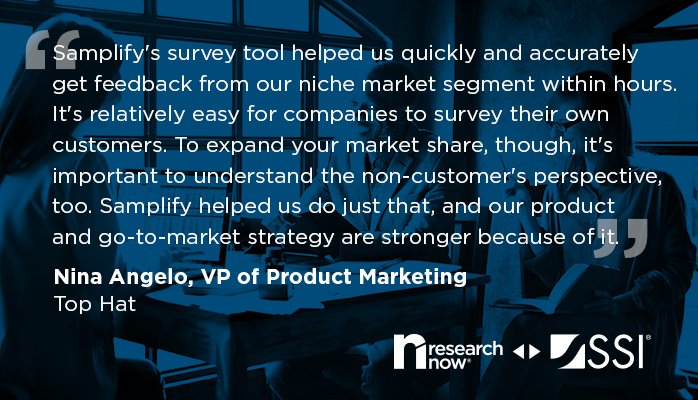 Discover how speed, DIY capabilities, and power can enhance your insights with Research Now SSI's Samplify® platform: hubs.ly/H09yvrs0