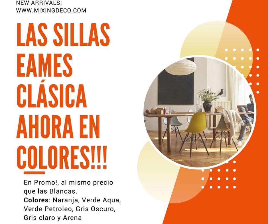 MixingDeco's tweet photo. #New #Arrivals !!!
#Eames #Clásica en #colores
Al mismo #precio que las blancas!!!
Disponibles en #Naranja #Verde #Aqua #Verde #Petroleo, #Gris #Oscuro y #Gris #Claro, #Arena
#Pedilas ya! https://t.co/8uhrL9UpYL https://t.co/in9L8CLlMD