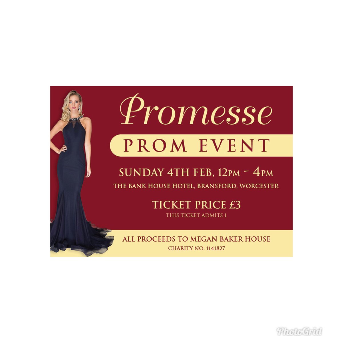 PromesseFashion's tweet image. #WorcestershireHour our tickets are available to buy tomorrow for our #promevent supporting @MeganBakerHouse to raise money @BankHouseHotel1 please help spread the word.