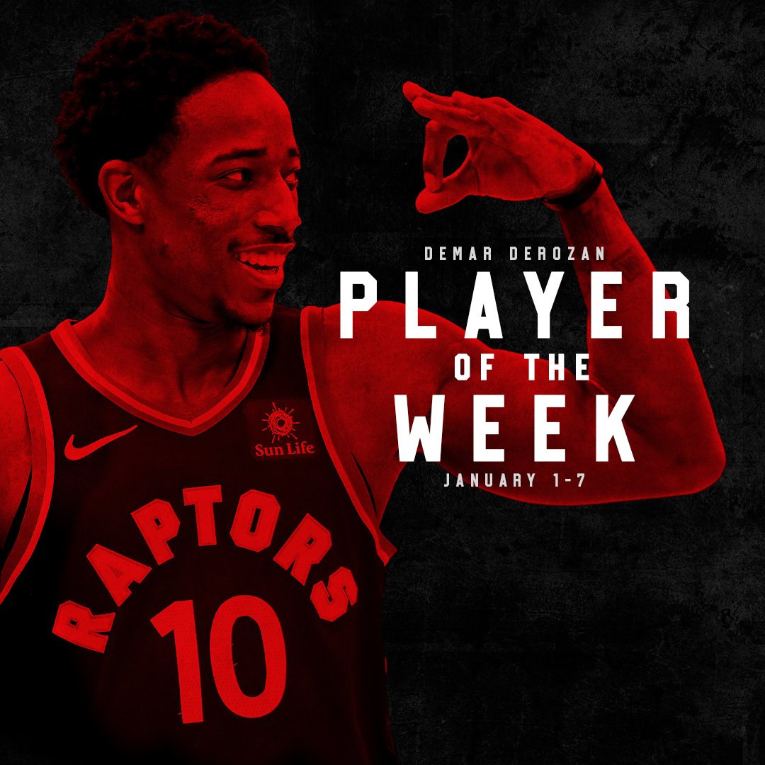 POW #3 for <a href="/DeMar_DeRozan/">DeMar DeRozan</a>

Retweet &amp; show some #NBAVote love to Deebo 

📊 on.nba.com/2CU350V