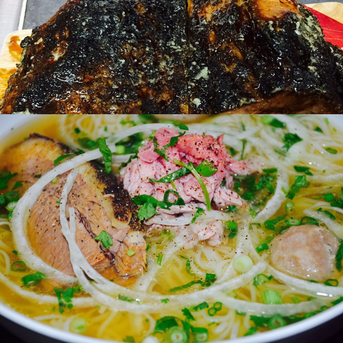 Thebskitchen10's tweet photo. Hi everyone,I hope y'all doing well in the year 2018.
PHO (Vietnamese Beef Noodle soup) will be available on this Wednesday to weekend.This time we make roast brisket.Fillet for rare or whatever you like and beef balls.hope see you and try PHO @ 5000 Burnet Rd 78756. https://t.co/4GYOSXE81U