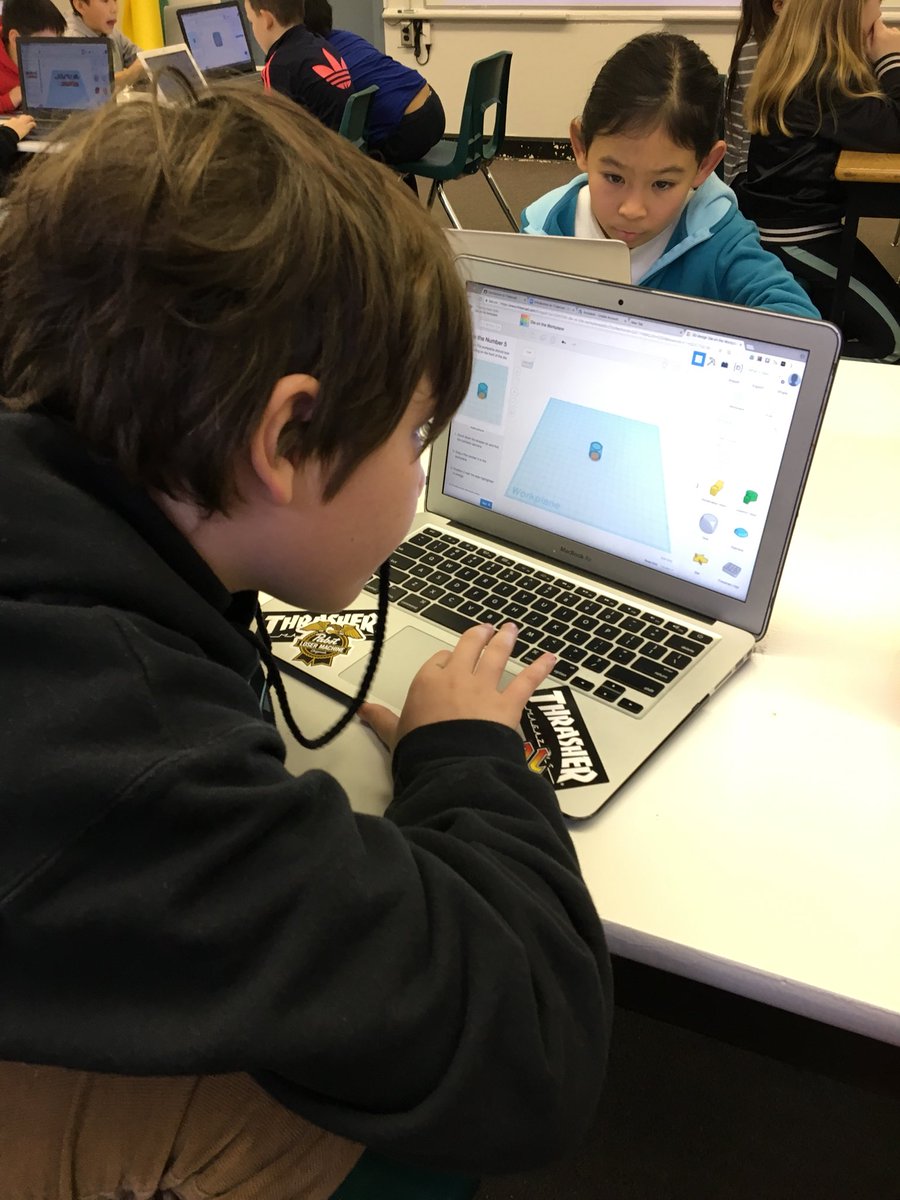 Grade 4s starting their exploration of 3D design using <a href="/tinkercad/">Tinkercad</a>. Excited to see where this goes <a href="/CaulfeildSchool/">Caulfeild School</a>
