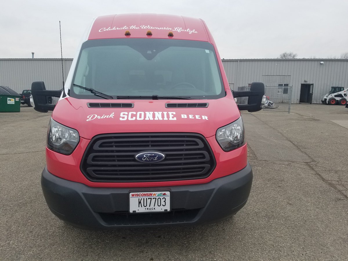 monarchmadison's tweet photo. Wrapped up this Transit right before Christmas for @sconniebeer ! Awesome wrap in our favorite colors Red and White! Thanks for giving us the opportunity to showcase Sconnie Ale in style...the Monarch way! πβ€οΈ #WeLoveWraps #AnythingWisconsin #SconnieBeer #vehiclewraps https://t.co/Qbi15e2kkO