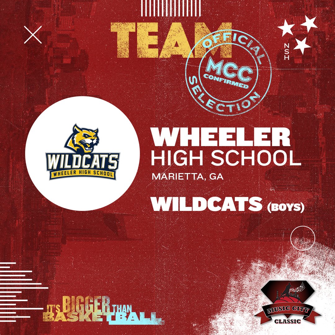 MCityMLKClassic's tweet photo. The Wheeler Wildcats are a Music City Classic Official Confirmed Selection! Buy Your Tickets Today! Show Best Fan Support! #whswildcats #WheelerHS #WheelerHSBasketball #GAHSBasketball #musiccityclassic #mcc #mlkweekend #highschoolbasketball #nashville #itsbiggerthanbasketball https://t.co/uDKWXiYJBq