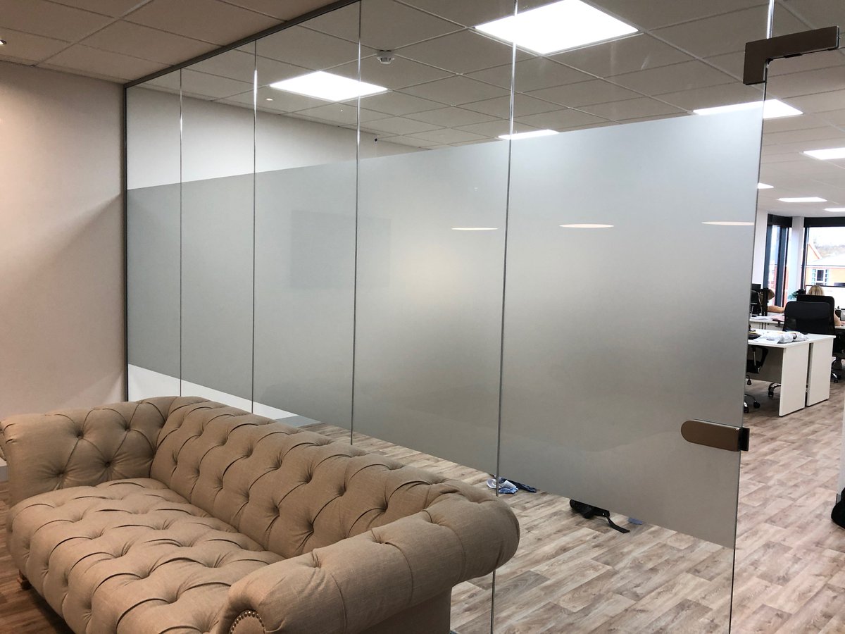 citysigns's tweet photo. Etched effect vinyls applied to glass add privacy around your office. Here is some the CitySigns team completed last week #worcestershirehour https://t.co/CW0KQgjKpB