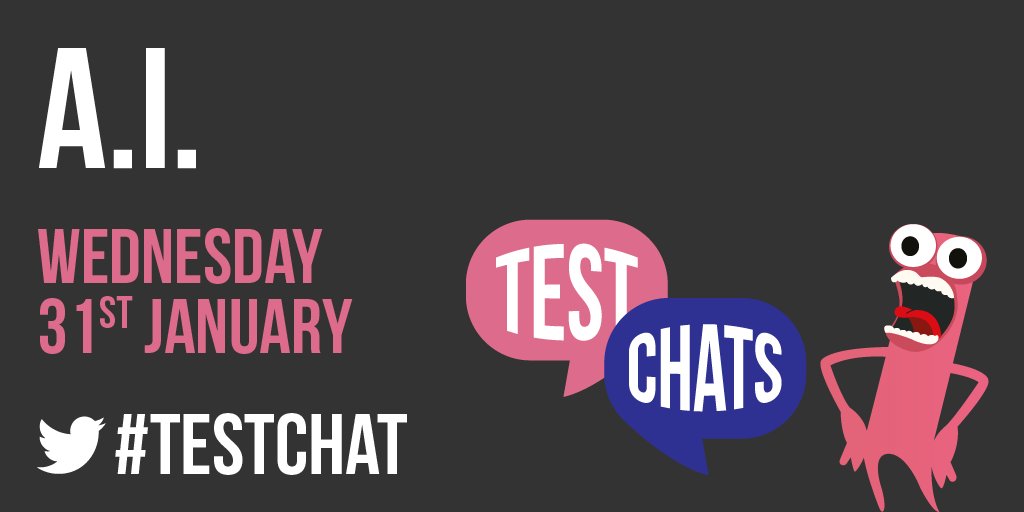 ministryoftest's tweet image. We're very excited to be bringing the #TestChat back, with the focus on all things AI!  It will run form 8-9pm UK time. They're always great discussions &amp;amp; also a great way to learn something new &amp;amp; meet new testers! buff.ly/2D9coXR #softwaretesting #testers #devops