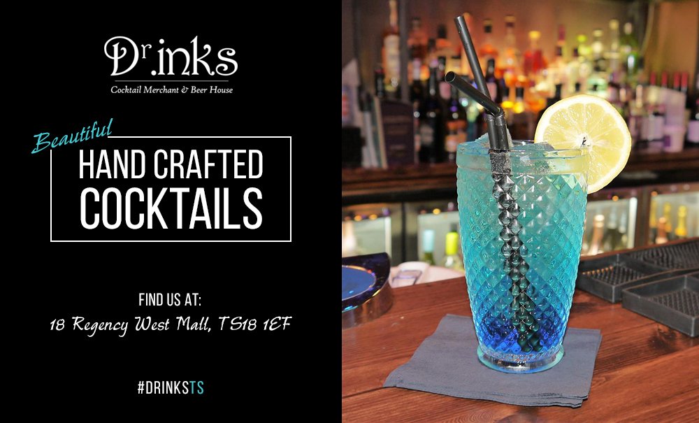 DrinksTS's tweet photo. Nothing tastes better than a cocktail in the New Year! Get yourself to #DrInks this Thursday from 5pm! #RegentQuarterTS #StocktonOnTees #TS18 https://t.co/hvHJlY3HtZ