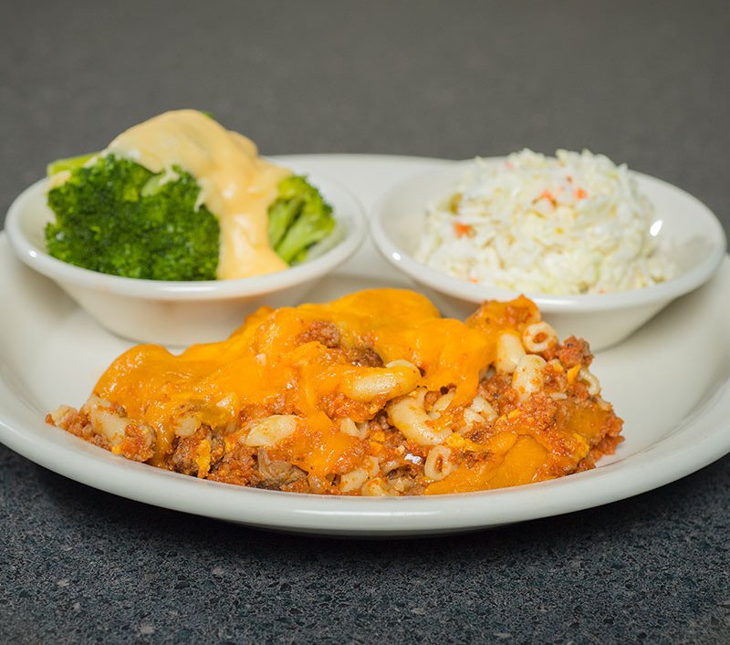 WadesRestaurant's tweet photo. Seasoned ground beef, noodles and lotsa 🧀🧀🧀...if you haven't tried our Cheesy Hamburger Casserole, you're missing out y'all 😋 It's on the menu today so come see us!

#eatatwades
#meatnthree
#southerncooking https://t.co/LSYHTQNq7s