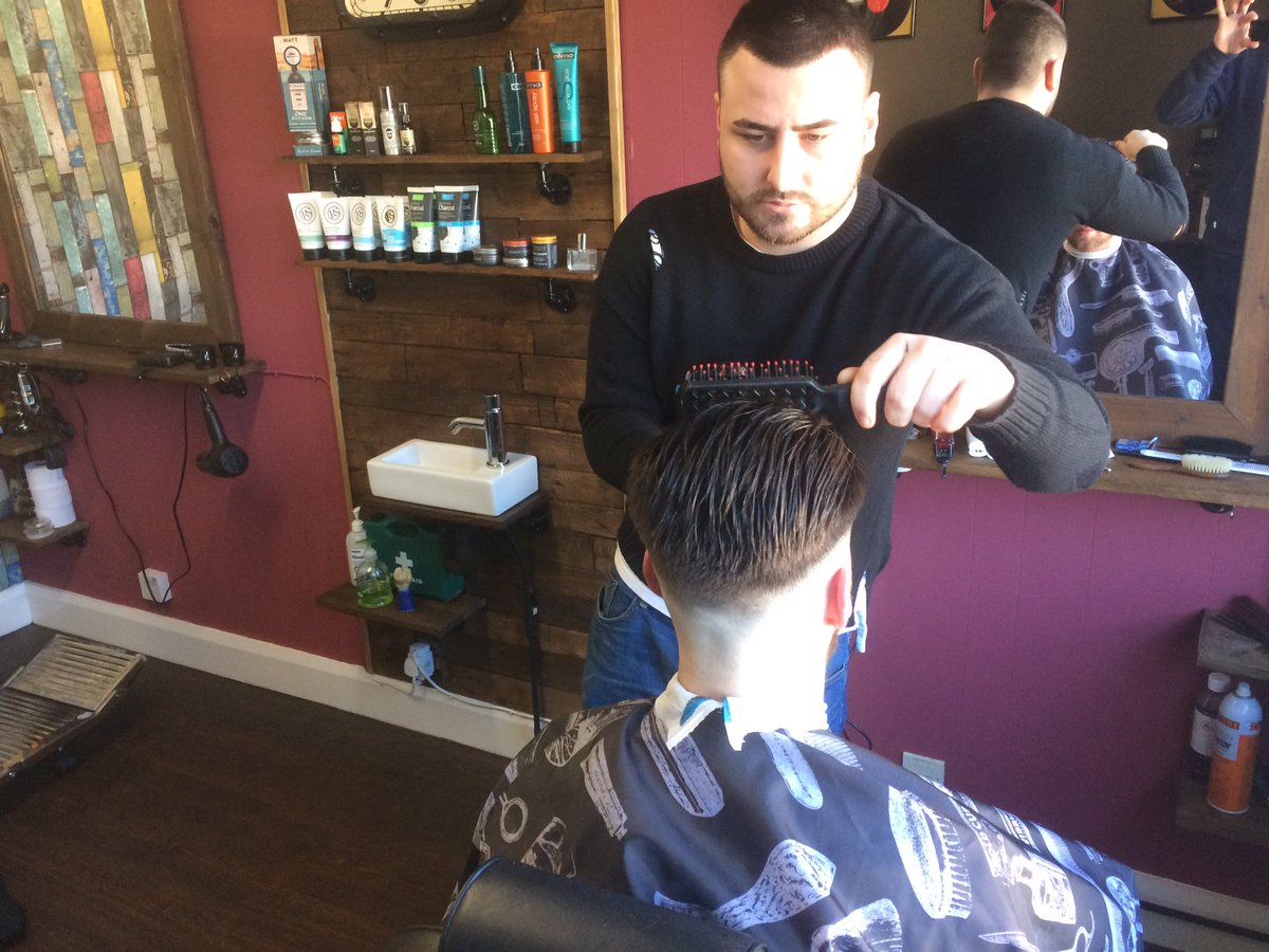 Finleysbarbers's tweet photo. We're Back Finley's Barber Shop Caerleon is back to welcome a New 2018 https://t.co/o6rio9hTZ7 https://t.co/qBTI5XlG9z