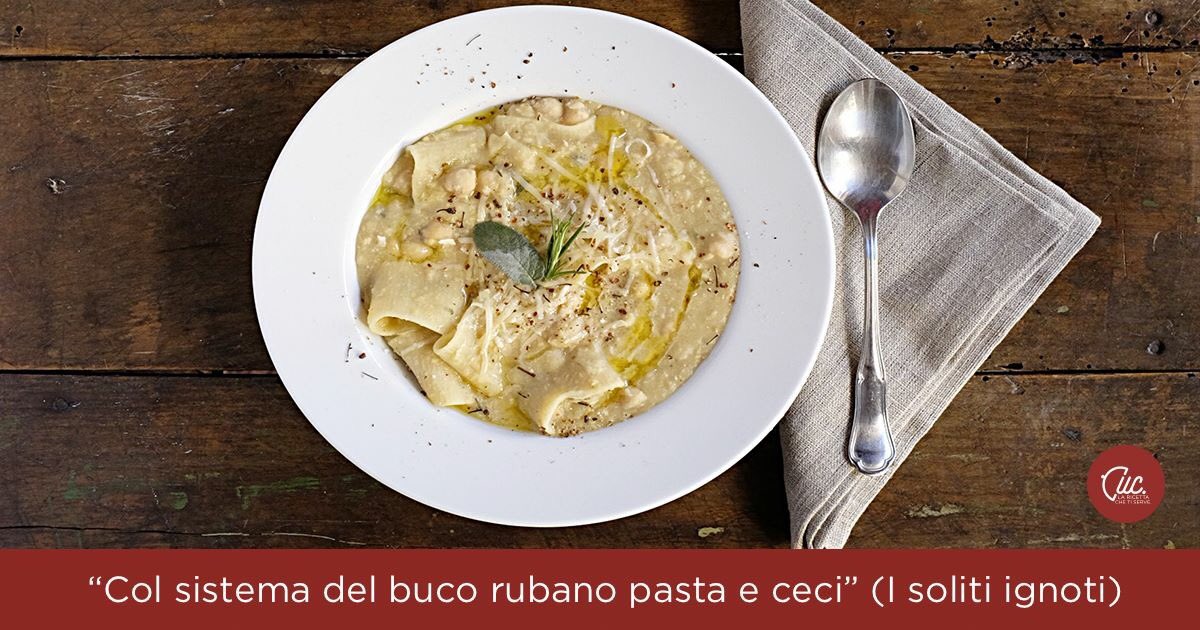 CucRevolution's tweet photo. Nel 1958 Mario Monicelli gira un film che ha cambiato la memoria collettiva del Paese: "I Soliti Ignoti". Vittorio Gassman, Marcello Mastroianni, Totò... e la pasta e ceci!

Scegli la ricetta (senza il sistema del buco) su https://t.co/yedXtVDAoe https://t.co/yMu7iNDxCP