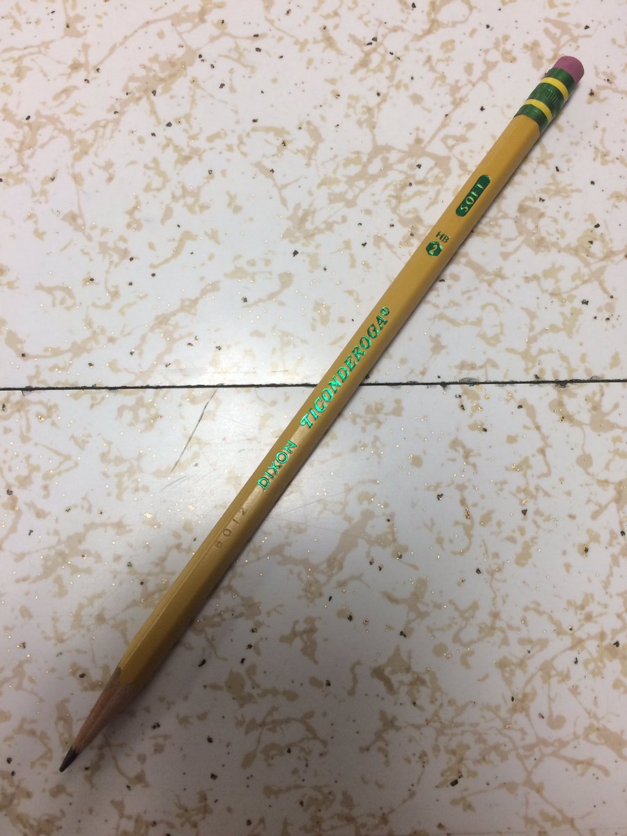 TrueWitTeacher's tweet photo. How many retweets can this Ticonderoga pencil get? https://t.co/BLxViwSmFh