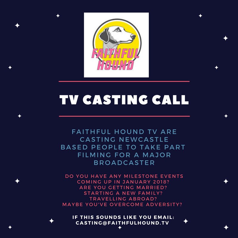 Does anyone have an amazing Dad or Grandfather in #Newcastle, we are #casting exciting older gentlemen to take part in filming for a major broadcaster? Email jamie@faithfulhound.tv for more info #beontv #castingcall <a href="/Casting/">Casting</a> @GETMEONTHETV #tv <a href="/Be_part_of_TV/">Be_part_of_TV</a> #geordie #granddad