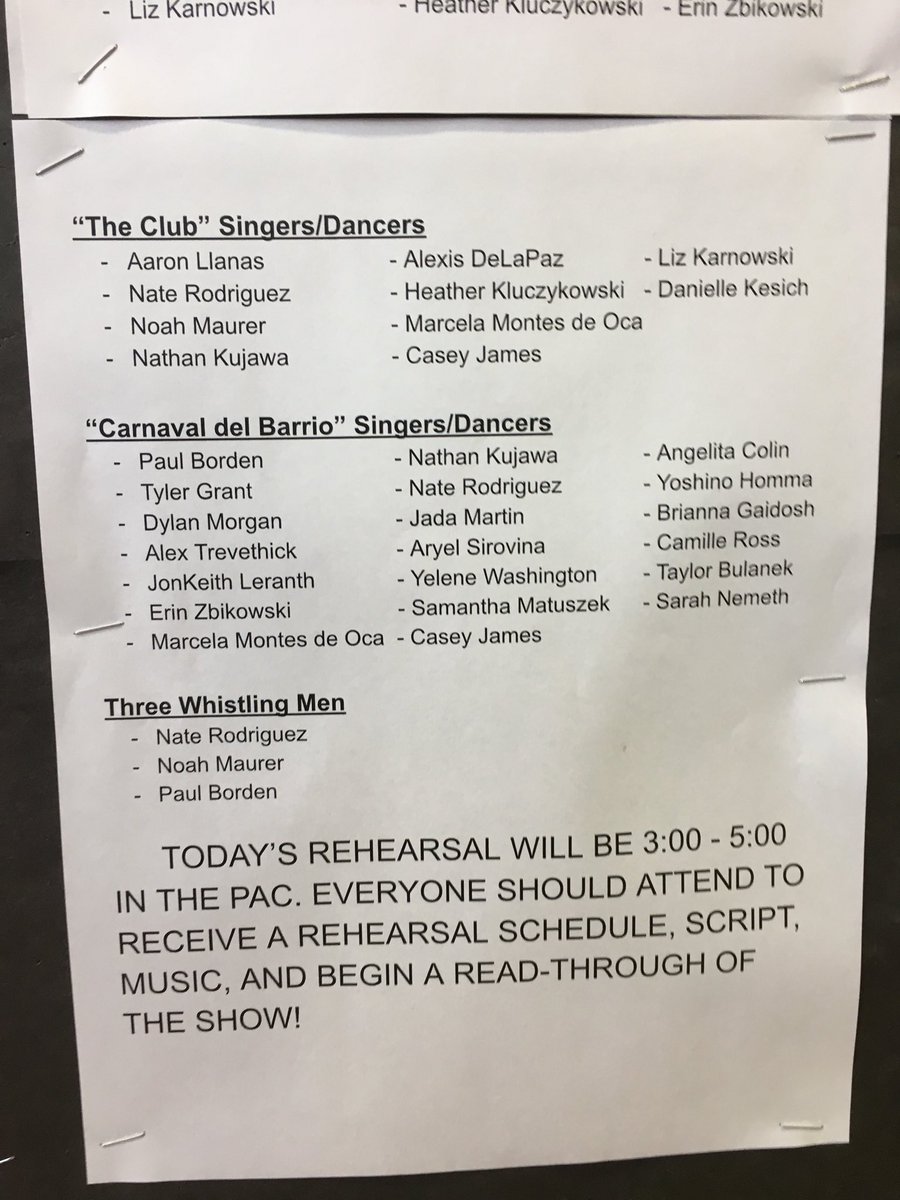 SMHS_Thespians's tweet photo. Congratulations to the 2018 cast of ‘In The Heights’! We can’t wait to get started!! https://t.co/1Tr5xBcmro