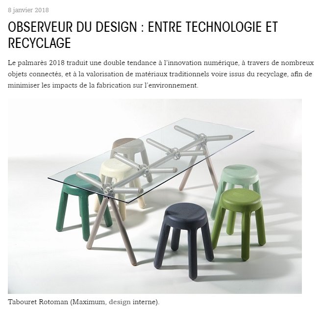 DesignSaclay's tweet image. «Observeur du design : entre technologie et recyclage» ➡️ 35 réalisations innovantes à découvrir dès février au #DesignSpot de l&apos;Université Paris-Saclay — bit.ly/2ElYv7R