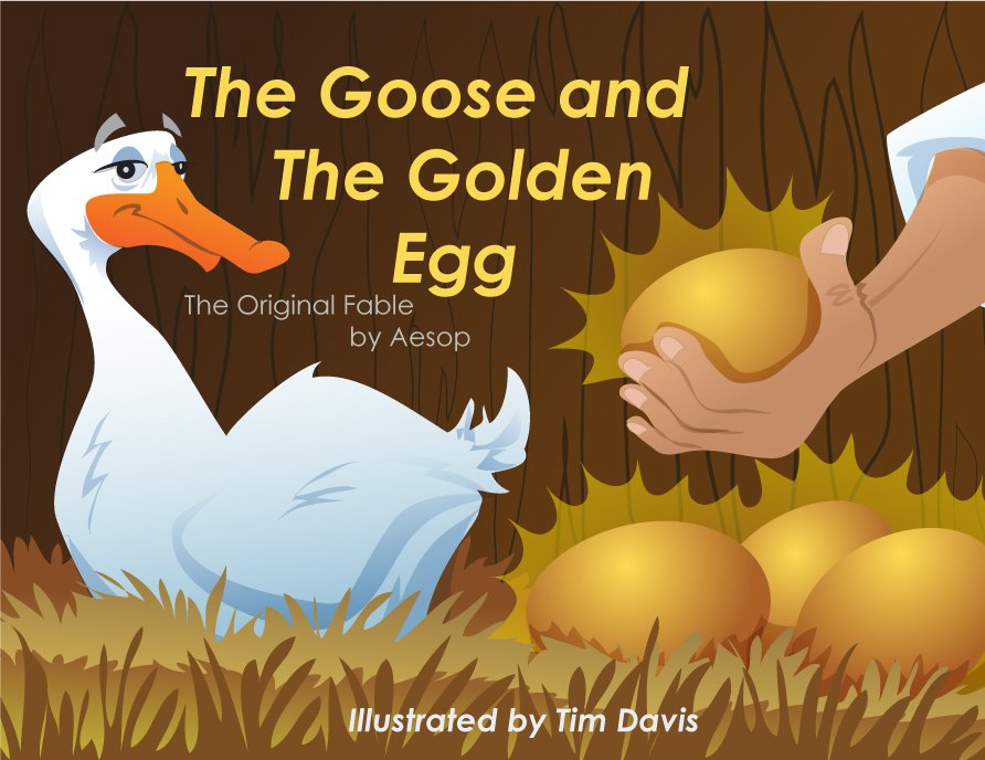 guide Hovedsagelig tæt Footsteps2Brilliance on Twitter: "Create math problems by reading The Goose  and the Golden Egg (Aesop's Fables, Level 3). How many golden eggs would  the farmer have if the goose laid 2 eggs