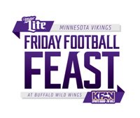 KFAN1003's tweet photo. Don't forget to tweet at us w/ #MVPTablePromo for the chance to win the @CoorsLight MVP Table at the Playoff edition of Friday Football Feast @BWWings in Chanhassen! https://t.co/3wGcrScVsI